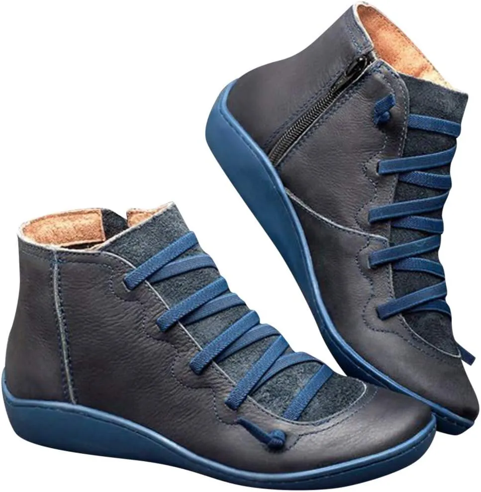 Winter Ankle Boots for Women Dressy Suede Ankle Boots for Women Flat Ankle Boots Dressy Pull On Stretch Sock Ankle Booties 2 Inch Heel Women Boots Ankle Leather Low Cut Ankle Boots