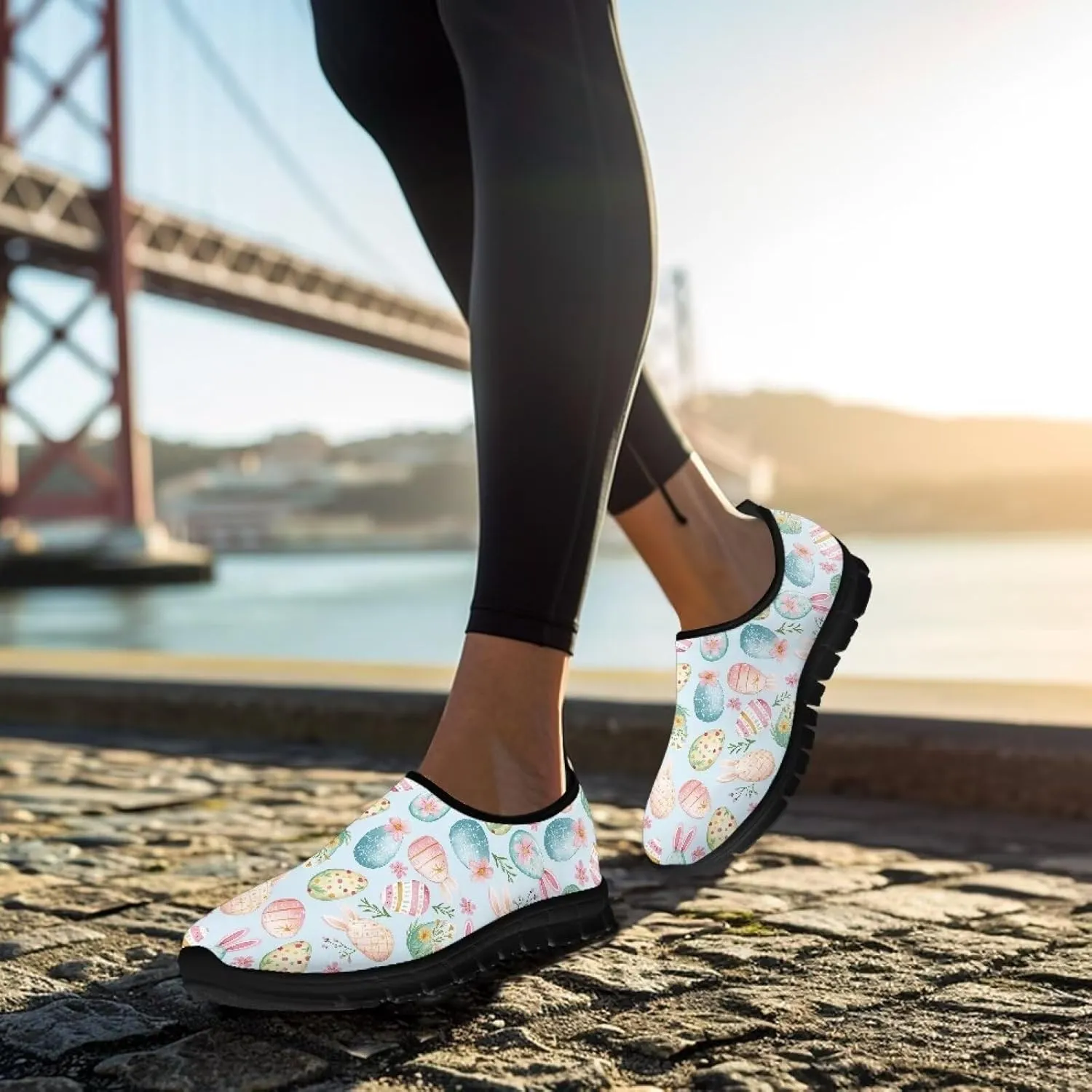 Women's Slip-On Shoes Walking Non-Slip Loafers Casual Fashion Shoes Low Top Work Sneakers Workout Shoes for Women US 5.5-11.5