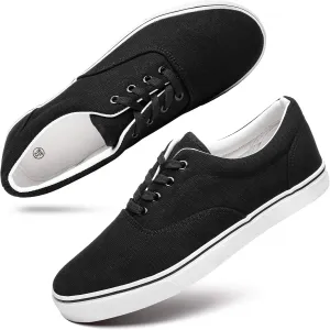 yageyan Mens Low Top Canvas Walking Shoes Lace-up Fashion Sneakers Casual